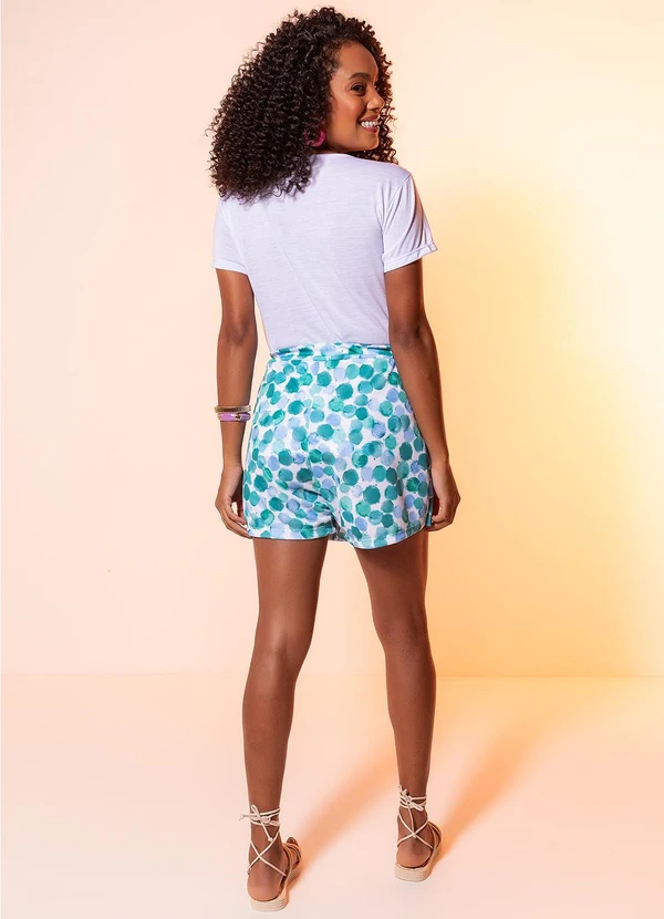 Moda Pop - Short Poá Aquarelado em Malha 4