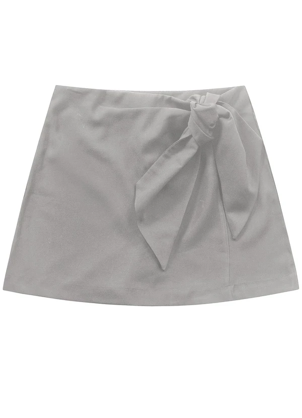 Angel - Short Saia Alfaiataria Cinza