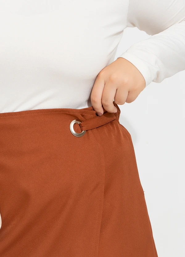 Quintess - Short Saia Avelã em Alfaiataria 8