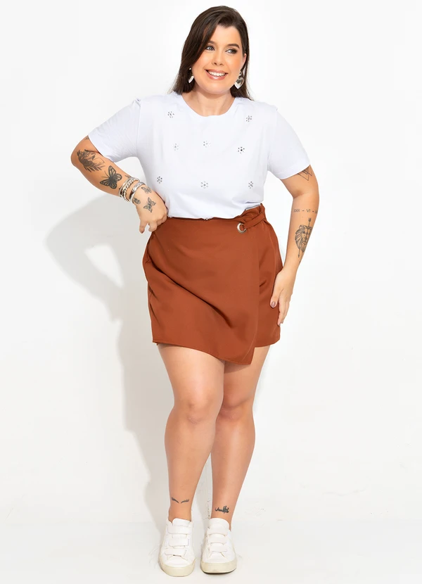 Quintess - Short Saia Avelã em Alfaiataria 9