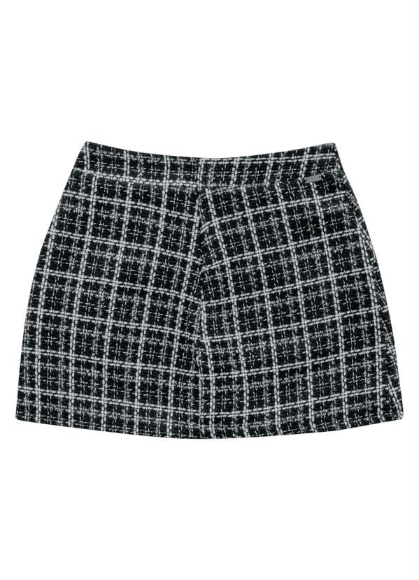 Angel - Short Saia de Tweed Preto 6