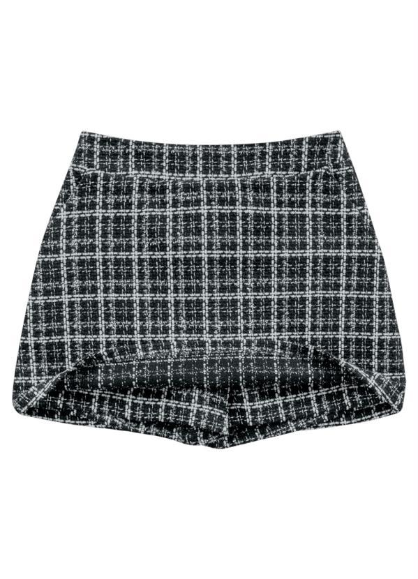Angel - Short Saia de Tweed Preto 7