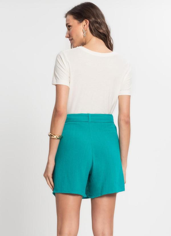 Endless - Short Saia Feminino de Linho Strong Verde 4