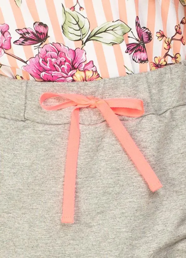 Moda Pop - Short-Saia Mescla com Cardaço para Amarração 3