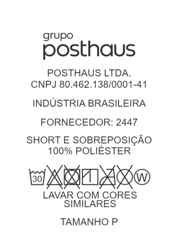 Moda Pop - Short-Saia Preto em Malha 8