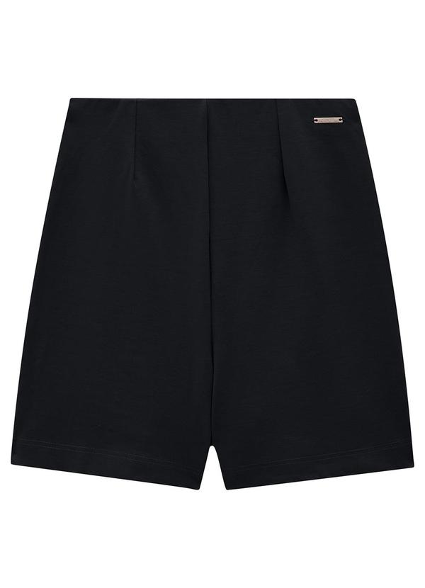 Enfim - Shorts Preto Saia Transpassado 4