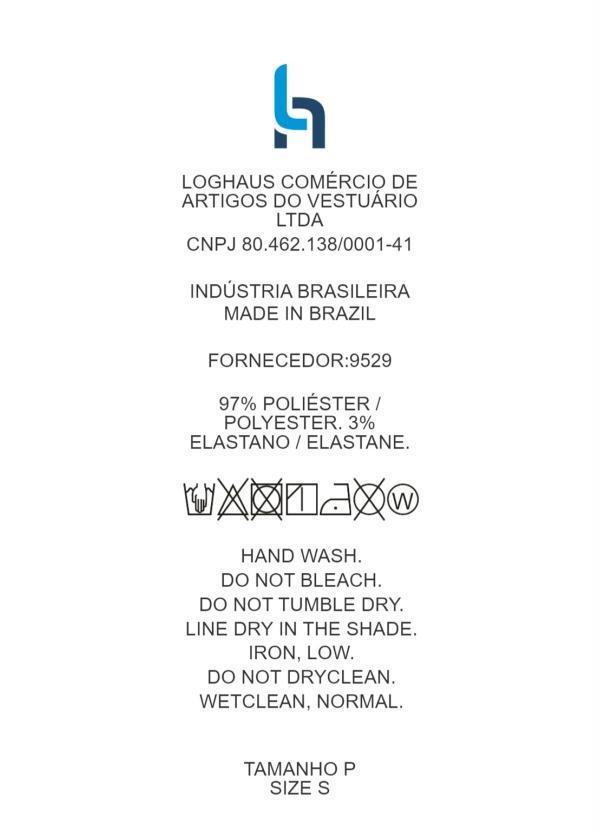 Outlet - Shorts Saia Azul com Amarração na Lateral 12