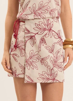 Doce Trama - Shorts-Saia Celebration Bordada Branco - DOCE TRAMA