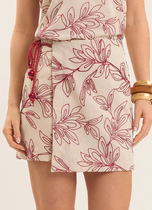 Doce Trama - Shorts-Saia Celebration Bordada Branco 1