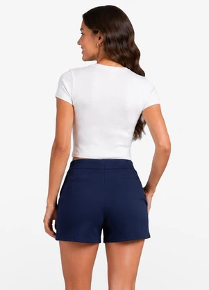 Minty - Shorts Saia Feminino Molecotton Azul - MINTY
