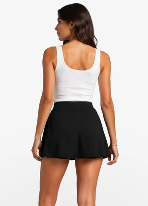 Minty - Shorts Saia Feminino Molecotton Preto - MINTY