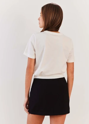 Sofie - Shorts Saia Reto em Sarja Alfaiataria Fluid Lines - SOFIE
