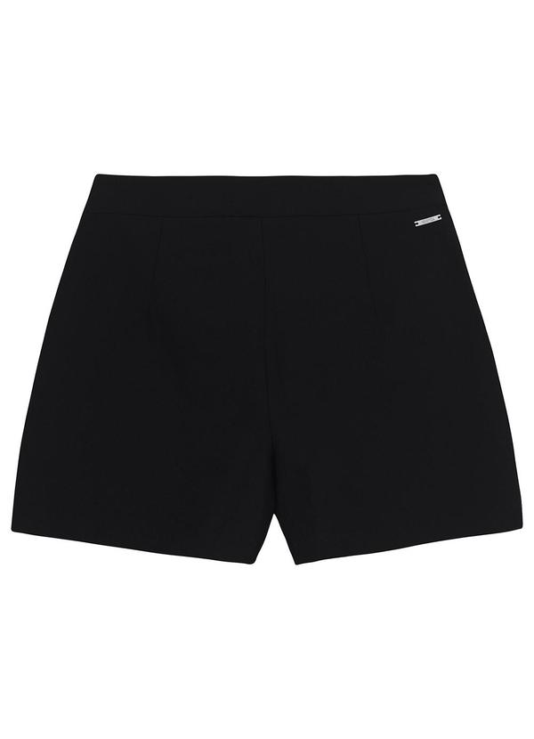 Enfim - Shorts Saia Transpassado Preto