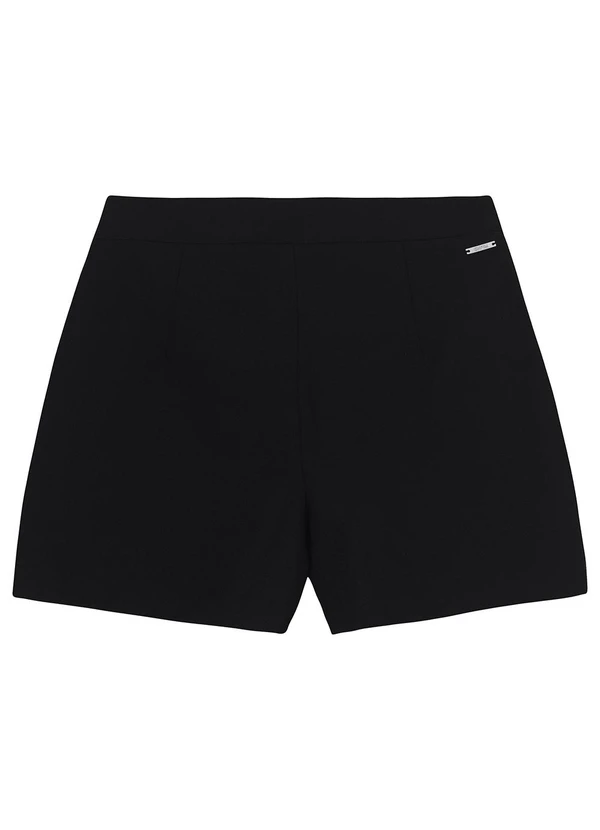 Enfim - Shorts Saia Transpassado Preto