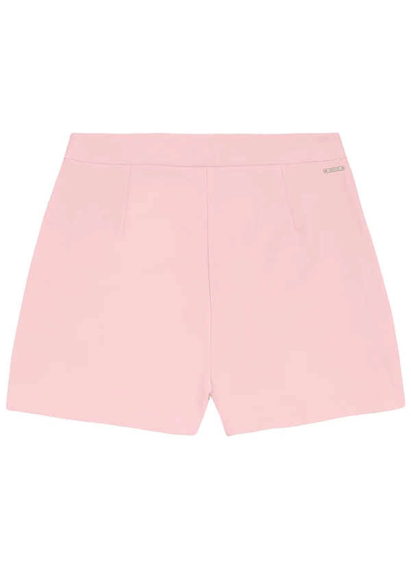 Enfim - Shorts Saia Transpassado Rosa Pastel 4