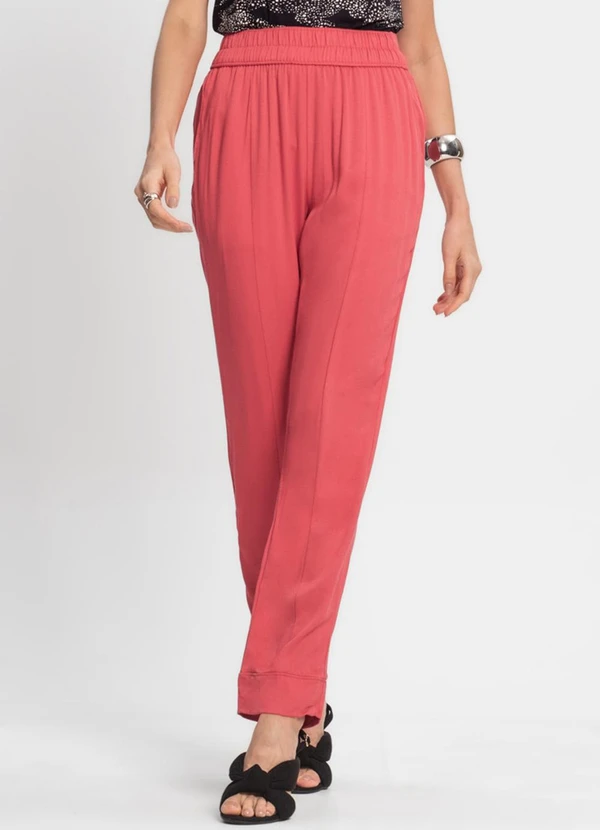 Endless - Calça Viscose Feminina Vermelho