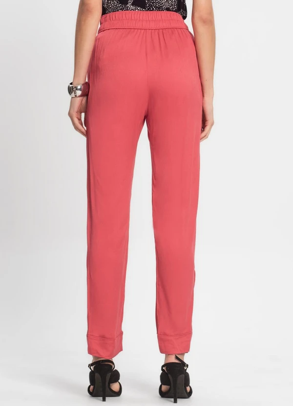 Endless - Calça Viscose Feminina Vermelho 2