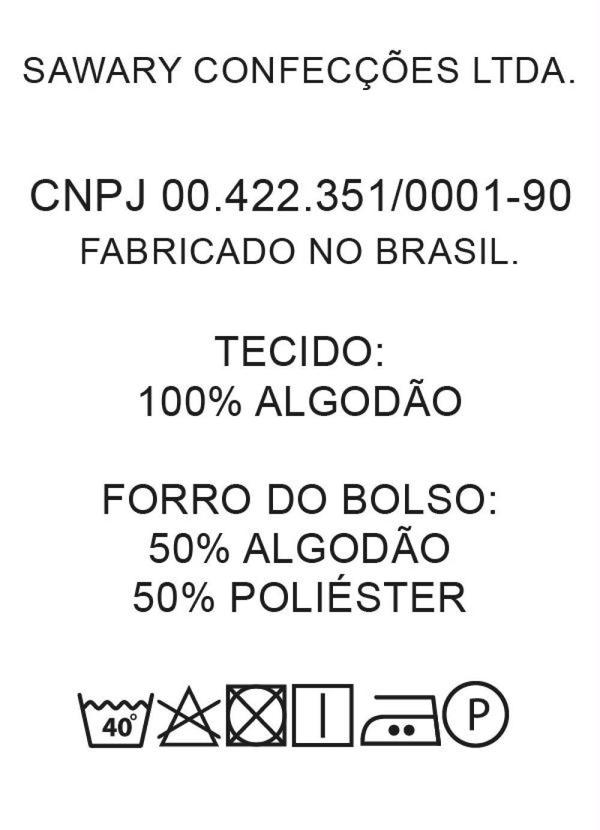 Sawary Jeans - Short Natural com Costura Contrastante Sawary 6