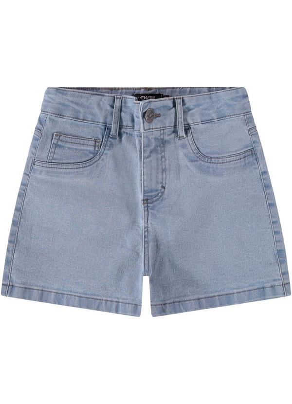 Enfim - Shorts Azul Claro Comfort em Jeans