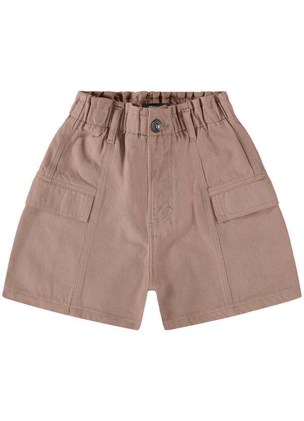 Enfim - Shorts Bege Clochard Cargo em Sarja 3