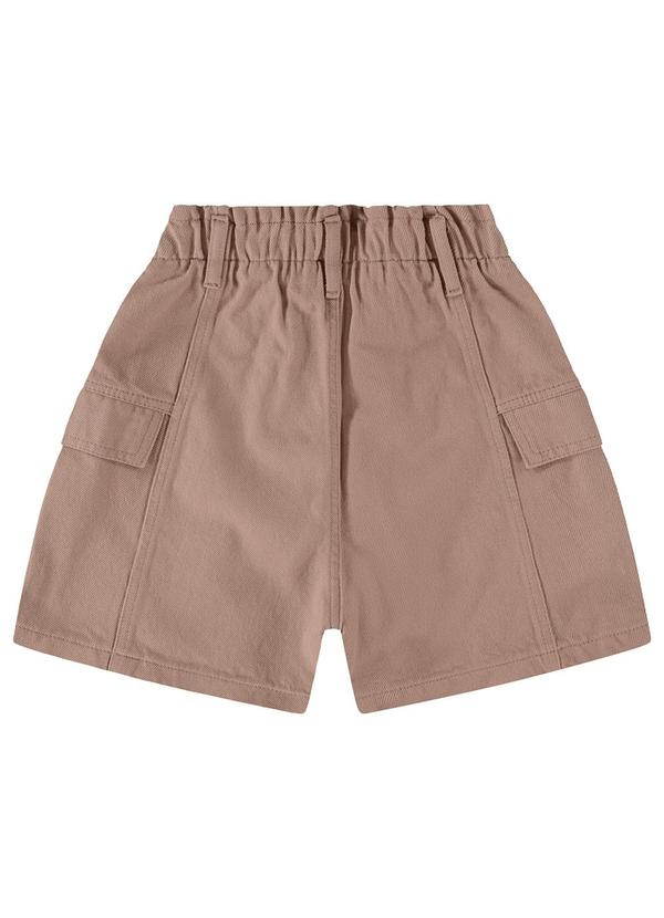 Enfim - Shorts Bege Clochard Cargo em Sarja 4