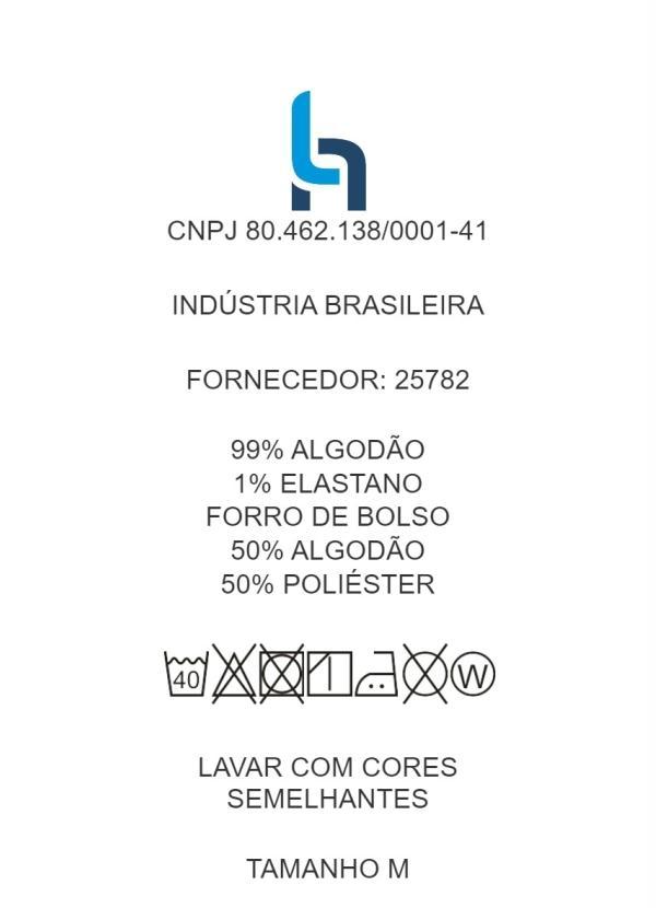 Outlet - Shorts com Barra Dobrada Preto 7