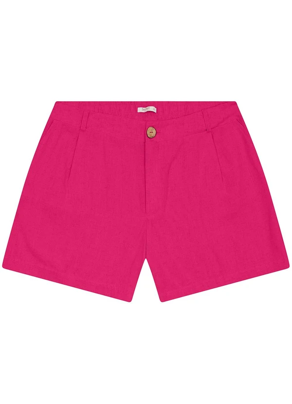 Secret Glam - Shorts Curto Feminino Plus Size Rosa