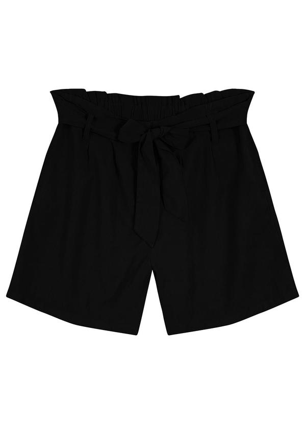 Endless - Shorts Feminino em Sarja Preto 1