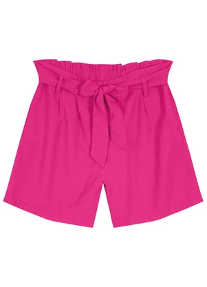 Endless - Shorts Feminino em Sarja Rosa - ENDLESS