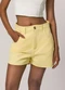 Sofie - Shorts Mom em Sarja Amarelo - variação: Amarelo