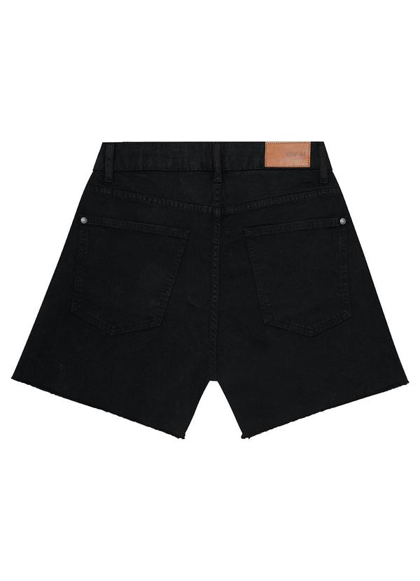 Enfim - Shorts Mom em Sarja Preto 2