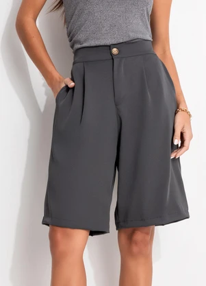 Bimini - Bermuda Cinza em Tecido de Poliéster - BIMINI