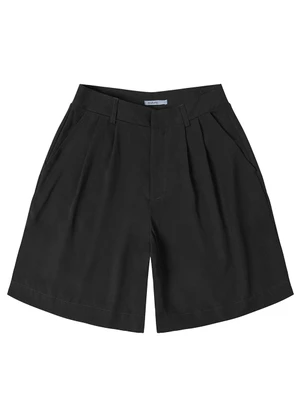 Endless - Bermuda Feminina com Bolsos Preto - ENDLESS