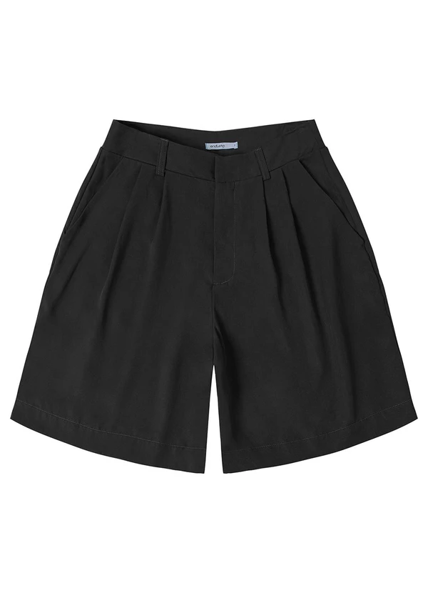 Endless - Bermuda Feminina com Bolsos Preto 1