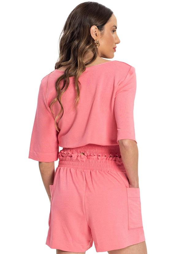 Endless - Conjunto Blusa e Shorts Molecotton Rosa 2