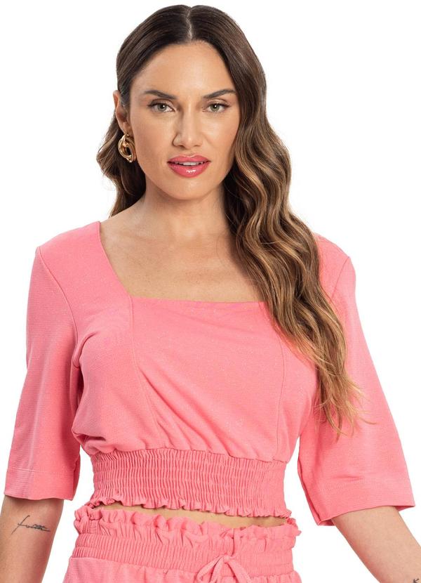 Endless - Conjunto Blusa e Shorts Molecotton Rosa 4
