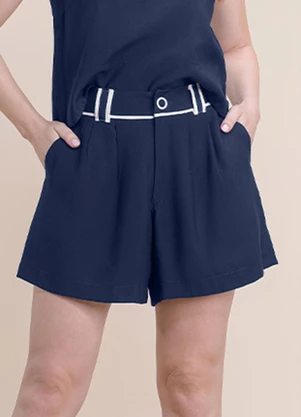 Angel - Short Alfaiataria Azul - ANGEL