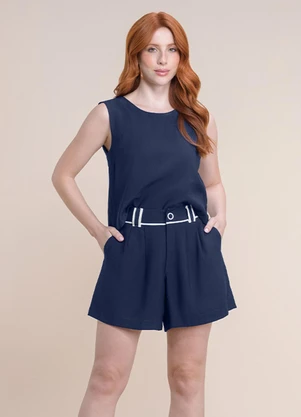 Angel - Short Alfaiataria Azul - ANGEL