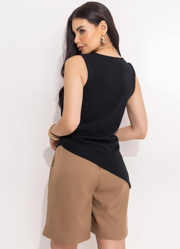 Quintess - Short Cáqui em Alfaiataria 11