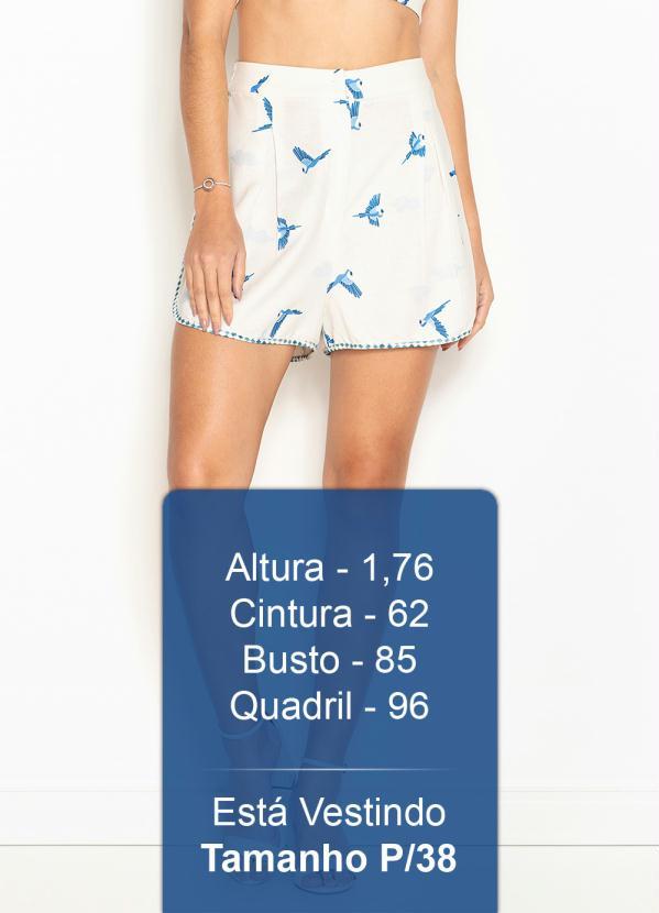 Farm - Short de Linho Céu Tropical Off White 5