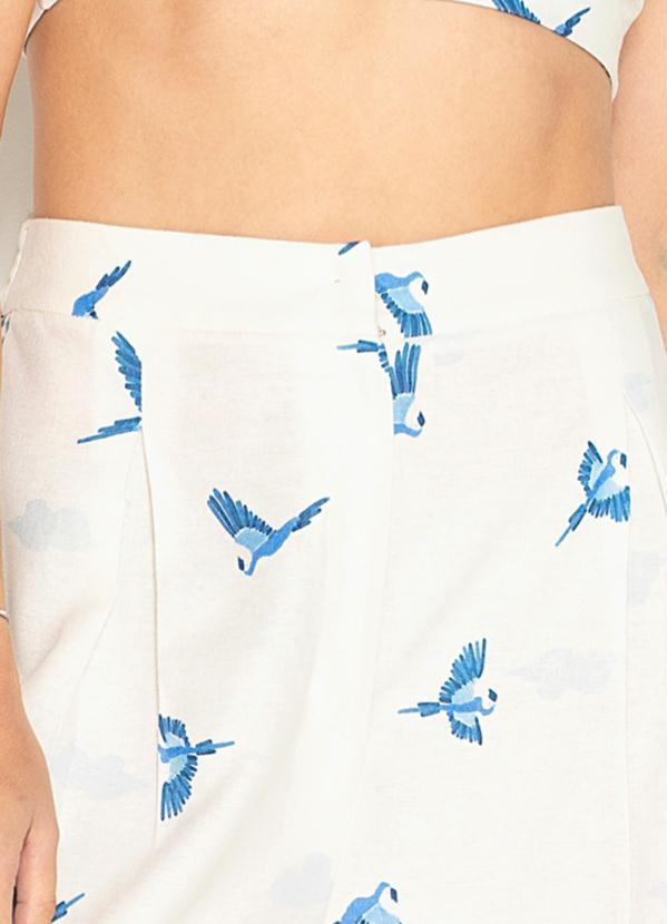 Farm - Short de Linho Céu Tropical Off White 7