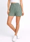 Infinita Cor - Short Feminino com Elástico no Cós Verde - variação: Verde