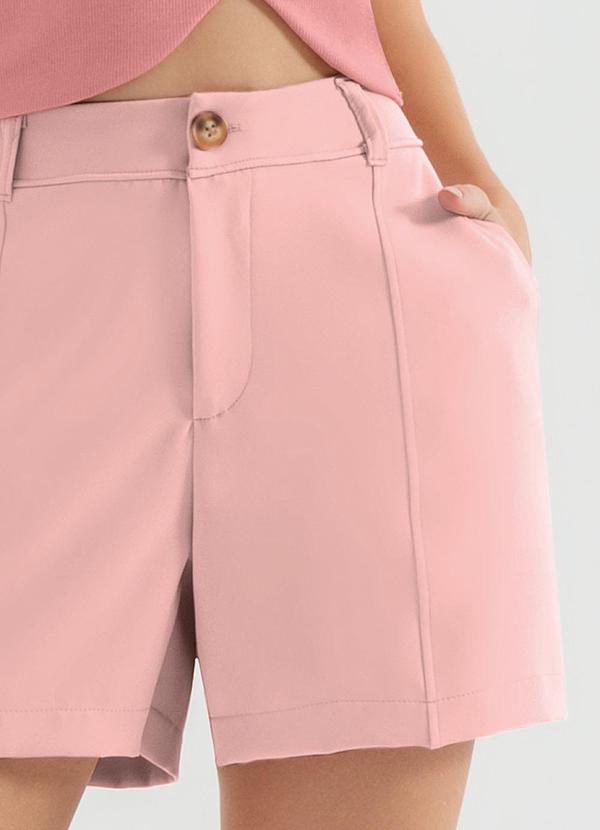 Cativa - Short Feminino em Alfaiataria Rosa 3