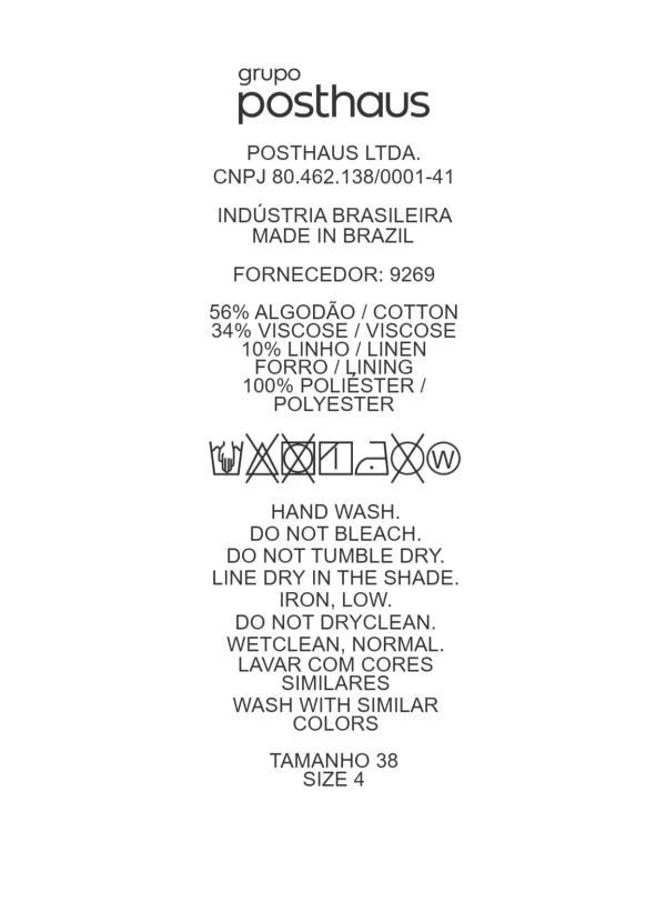 Quintess - Short Natural em Linho 12