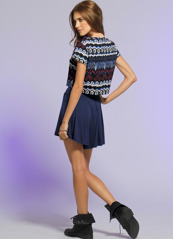 Quintess - Short Saia Azul Marinho 7