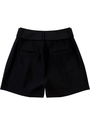 Malwee - Shorts Alfaiataria com Bolso Preto - MALWEE