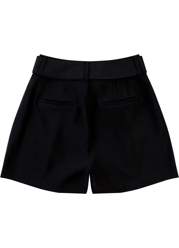 Malwee - Shorts Alfaiataria com Bolso Preto 2