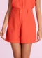 Angel - Shorts Alfaiataria Azul - variação: Laranja