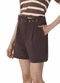 Malwee - Shorts Alfataria com Bolso Preto - variação: Marrom