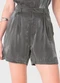 Enfim - Shorts Evasê Acetinado Rosê - variação: Cinza Grafite
